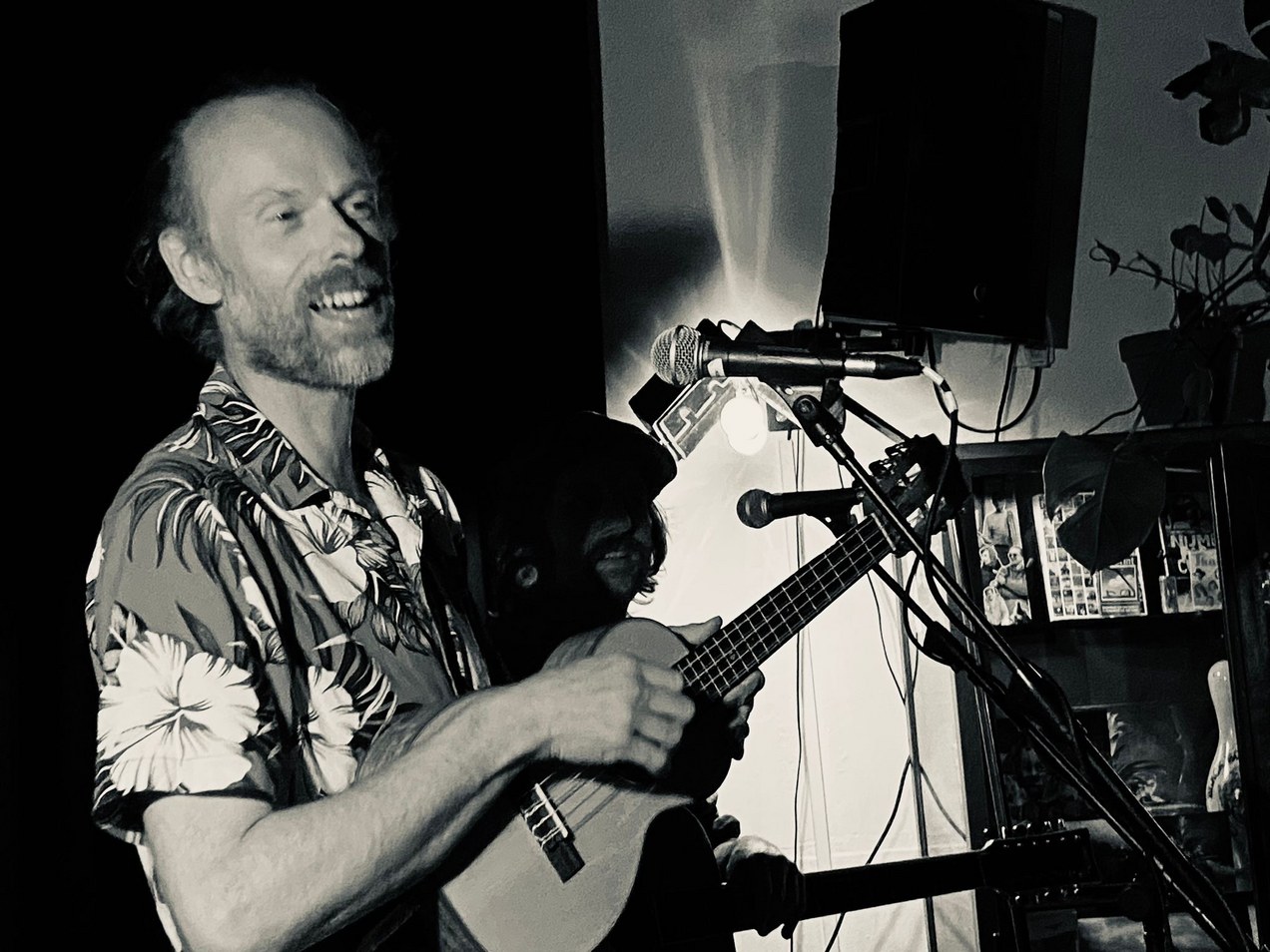 Stefan van den Berg tijdens het concert op 13 september